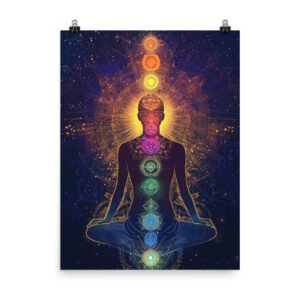 Chakra Alignment Spiritual Energy Art Poster