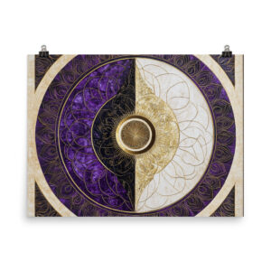 Yin Yang Mandala Sacred Geometry Art Poster Yin Yang Mandala Sacred Geometry Art Poster