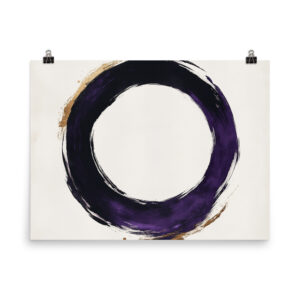 Zen Enso Circle Minimalist Art Poster