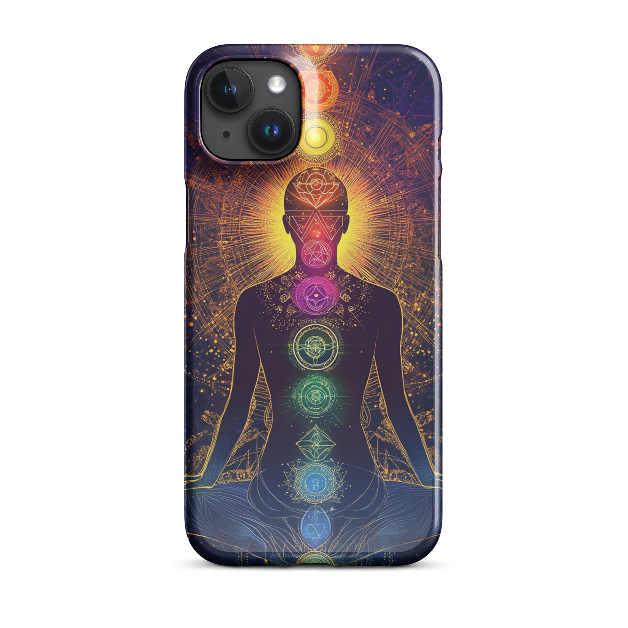 Chakra Alignment Spiritual Energy Art iPhone Case - Image 2