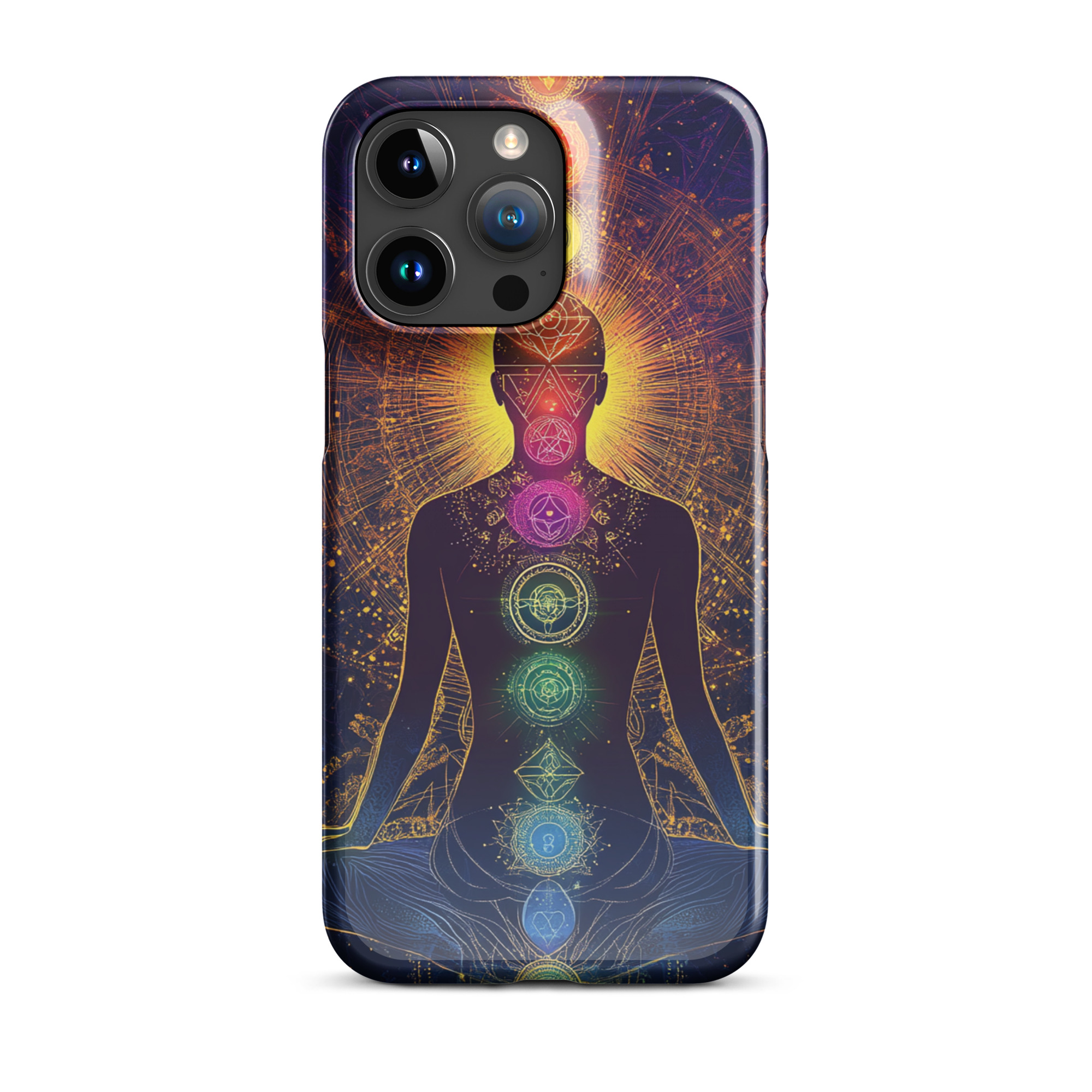 Chakra Alignment Spiritual Energy Art iPhone Case - Image 4