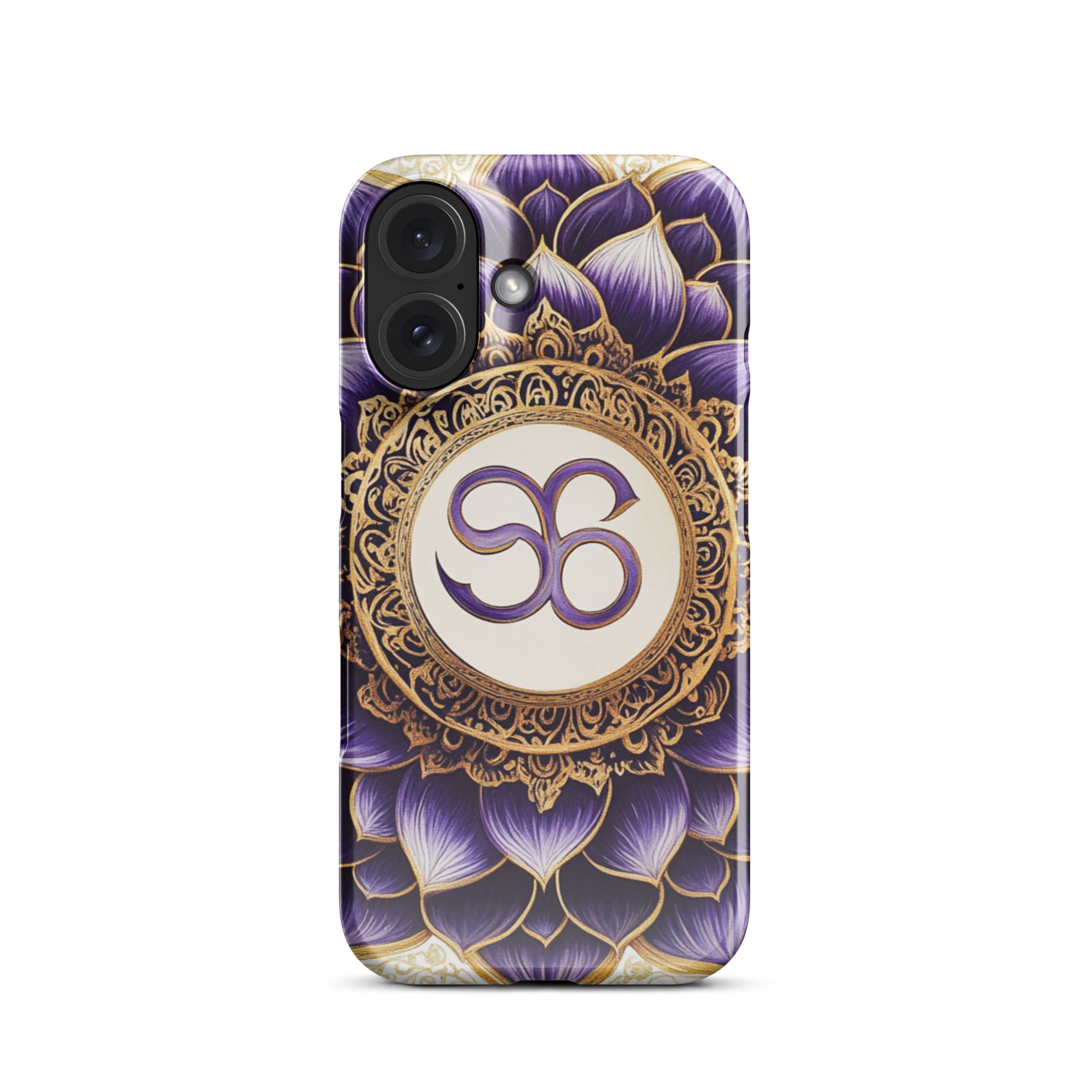 Lotus Om Sacred Symbol Art iPhone Case - Image 5