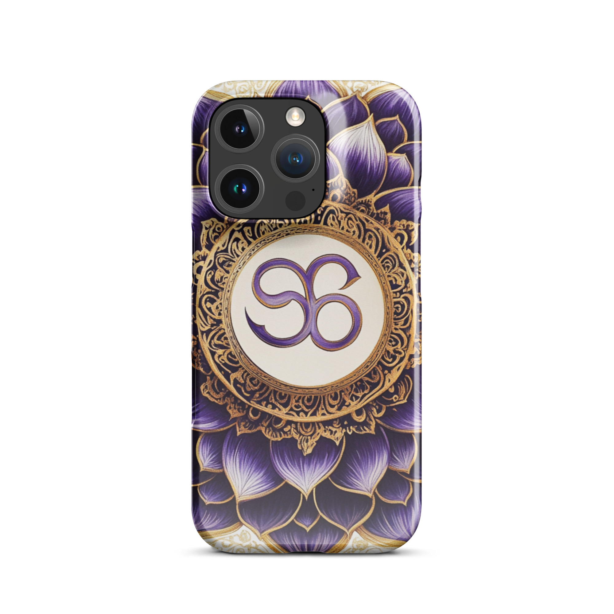 Lotus Om Sacred Symbol Art iPhone Case - Image 7