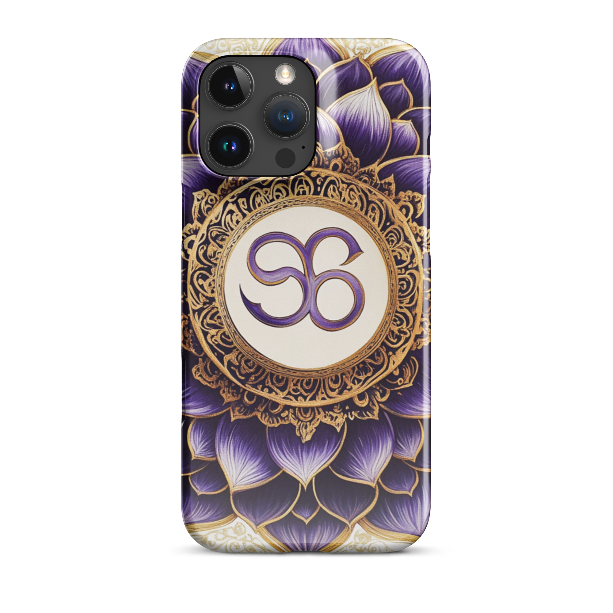 Lotus Om Sacred Symbol Art iPhone Case - Image 8