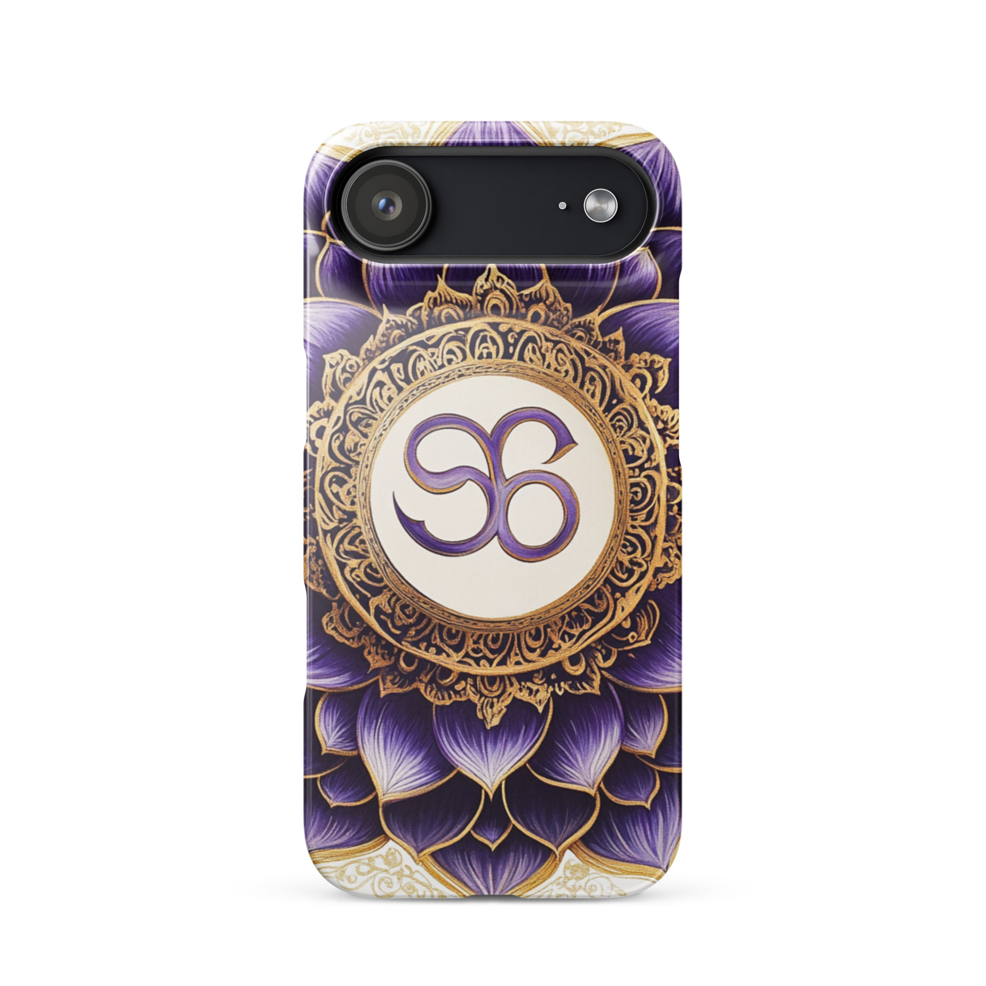Lotus Om Sacred Symbol Art iPhone Case - Image 10