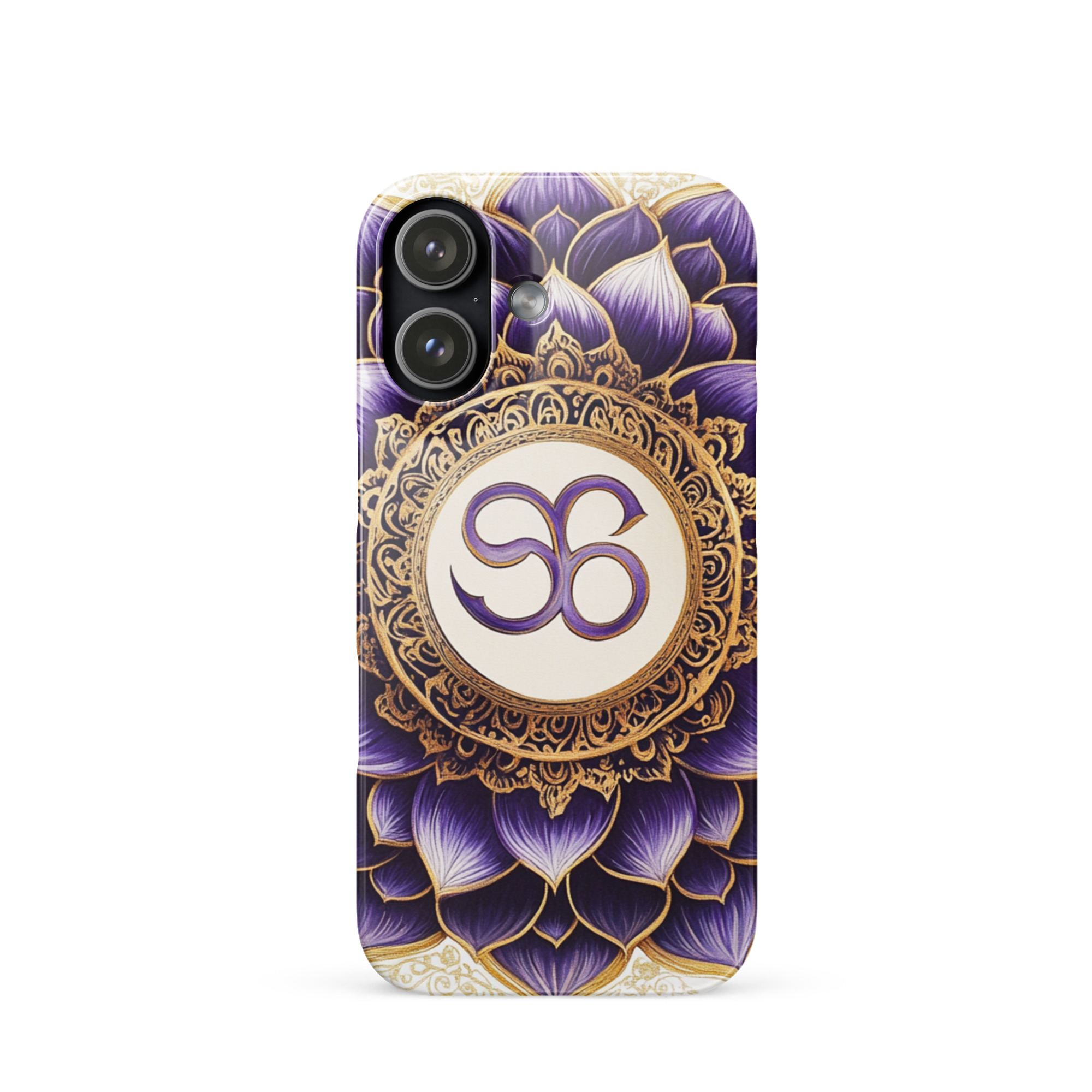 Lotus Om Sacred Symbol Art iPhone Case - Image 9