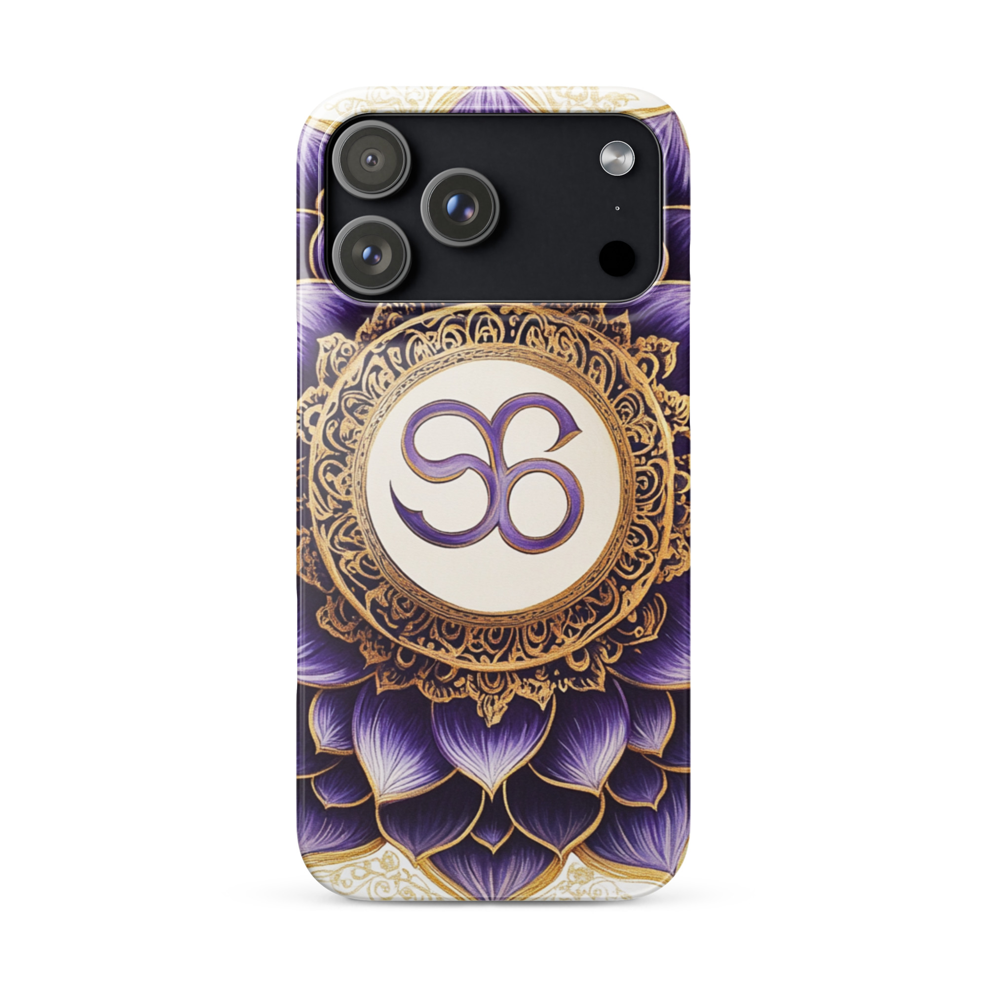 Lotus Om Sacred Symbol Art iPhone Case - Image 12